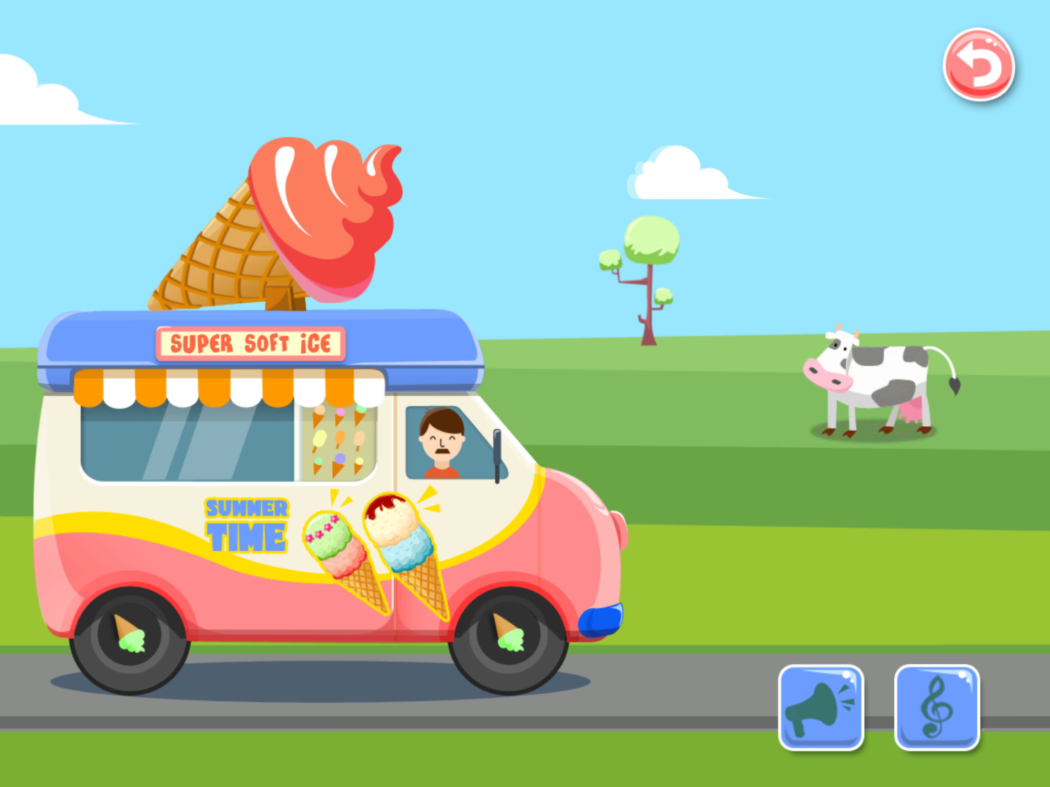 Ice Cream Truck (Mandarin Chinese Pronunciation) - 雪糕车 - 宝宝认知拼图系列游戏