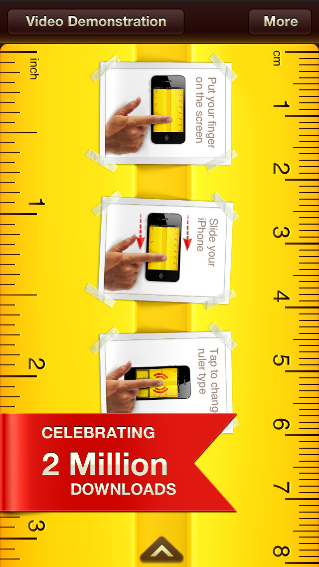 ruler for iphone screen