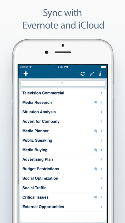 Cloud Outliner: Outlining tool with Evernote integration screenshot-1