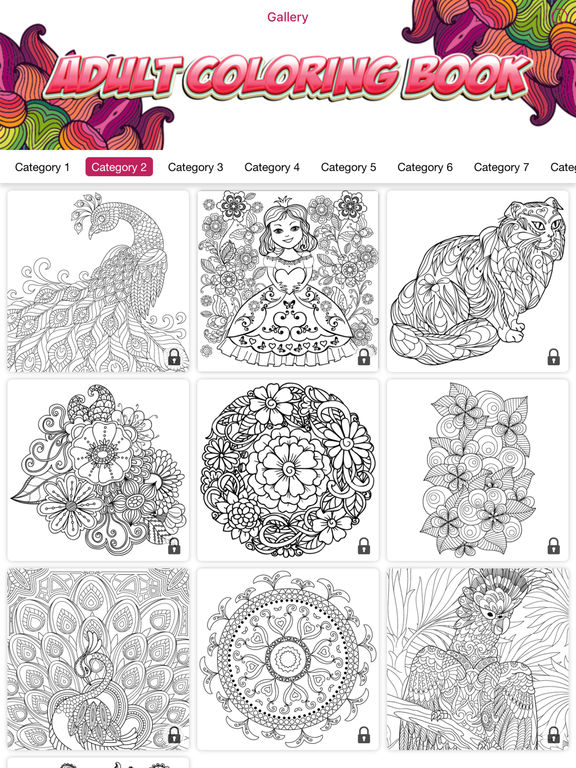 App Shopper: coloring book color therapy free adult for adults (Games)