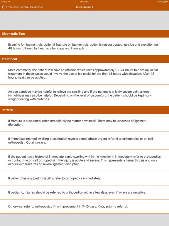 App Shopper Orthopedic Referral Guidelines (Medical)