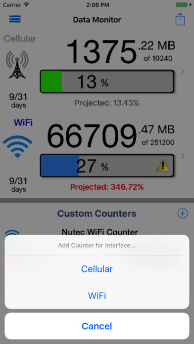 Data Monitor Pro - Control Data Usage in Real Time Screenshots