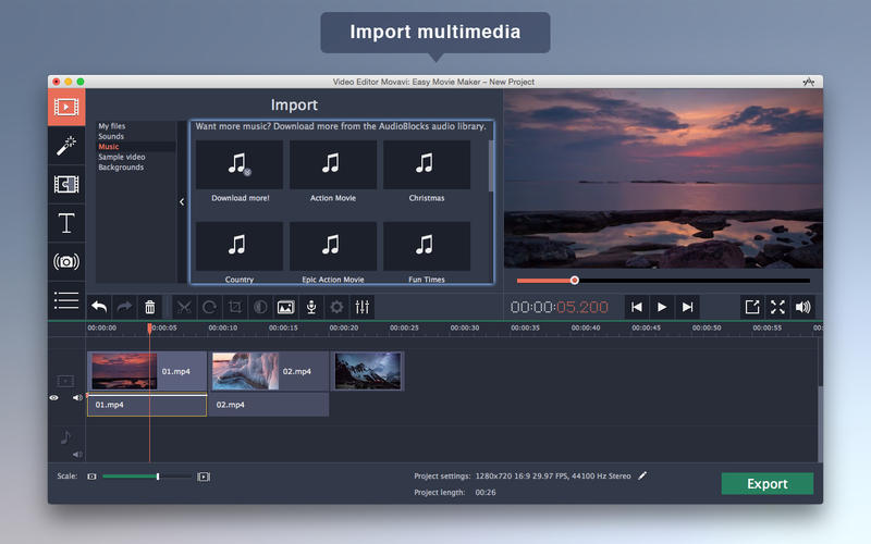Movavi Video Editor For Mac Activation Key