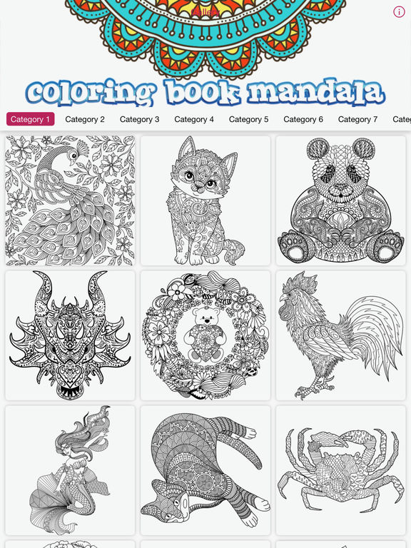 Download App Shopper: mandala coloring book calm stress relief for ...