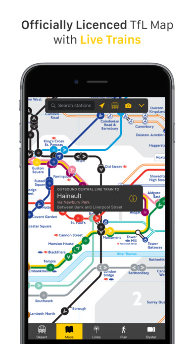 London Tube Tracker Screenshots