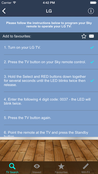 TV Remote Controller Codes Screenshots