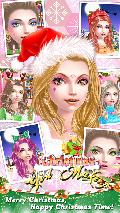 christmas girl makeup girl game christmas girl makeup girl game screenshot on ios