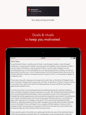 best novel writing app iphone