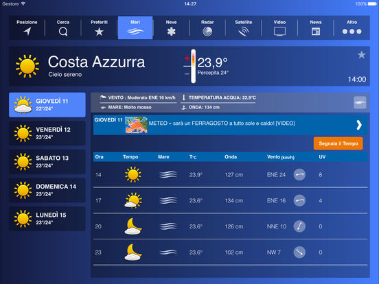 Weather HD Plus - Forecast by iLMeteo Screenshots